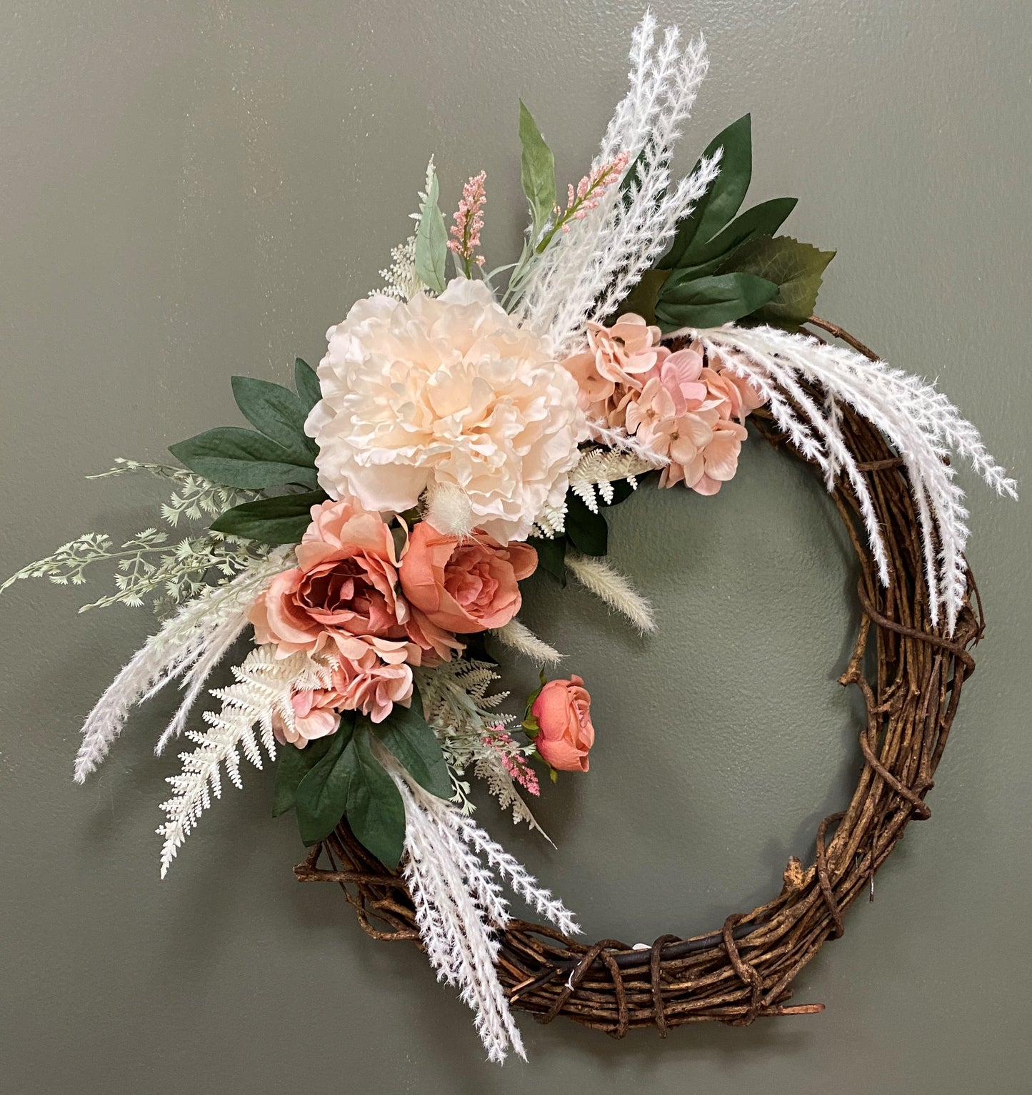 Perfectly Blush Wreath - Printz Florist