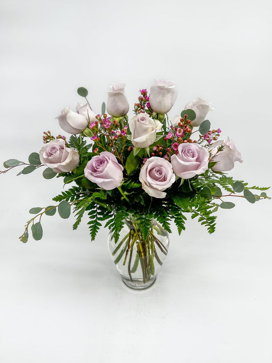 Lovely Lavender Rose Bouquet - Printz Florist